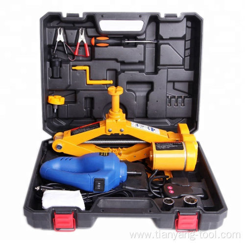 electric screw scissor car Jack and impact wrench